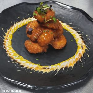 Sriracha honey shrimp